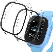  2 Pack Clear Case Compatible for Gizmo Watch 3 Screen Protector for Kids