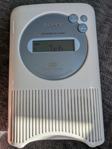 Sony ICF-CD73V Shower AM FM CD Clock Radio Radio Tested Works - Picture 20 of 21