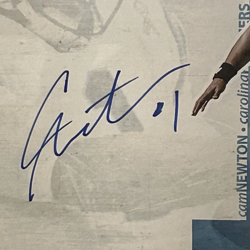 Cam Newton Autographed Photo Framed/Matted 18 1/2 X 22 - Image 2 of 3