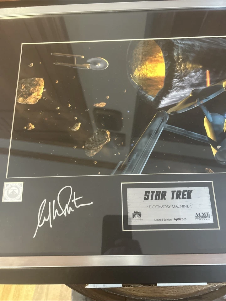 Pintura de Star Trek "Doomsday Machine" firmada por Shatner & Nimoy Foto 4 de 4