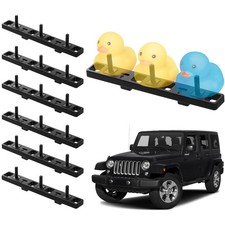Rubber Duck Holder 18 Plugs No Adhesive Vent Mount For Jeep Wrangler Jk 07-18 Rubber Duck Holder 18 Plugs No Adhesive Vent Mount For Jeep Wrangler Jk 07-18