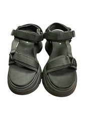 New Zara Strappy Sandals EU 35 US 5 Flatform Platform Black Upper Black