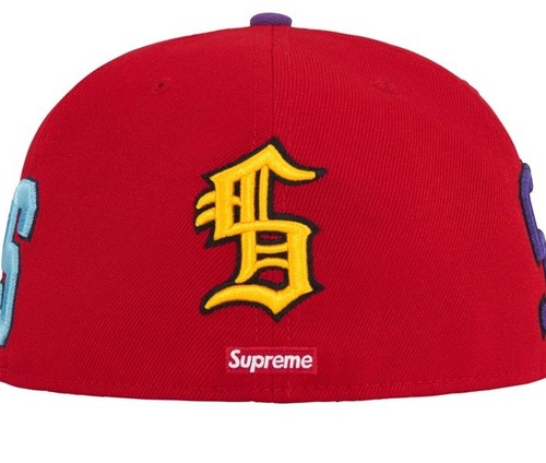 SUPREME MULTI S LOGO NEW ERA HAT RED SIZE 7 3/4 (SS25) BRAND NEW (100% AUTHENTIC - Picture 6 of 19