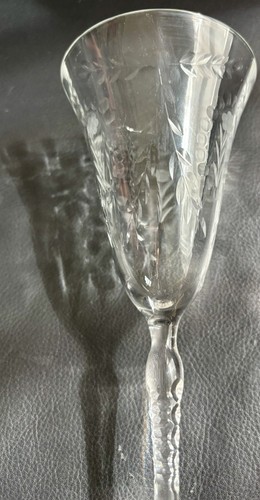 "2 copas de agua de colección corte transparente floral de 8 1/8"" de alto borde de 3,5"" 8 oz" - Imagen 14 de 21