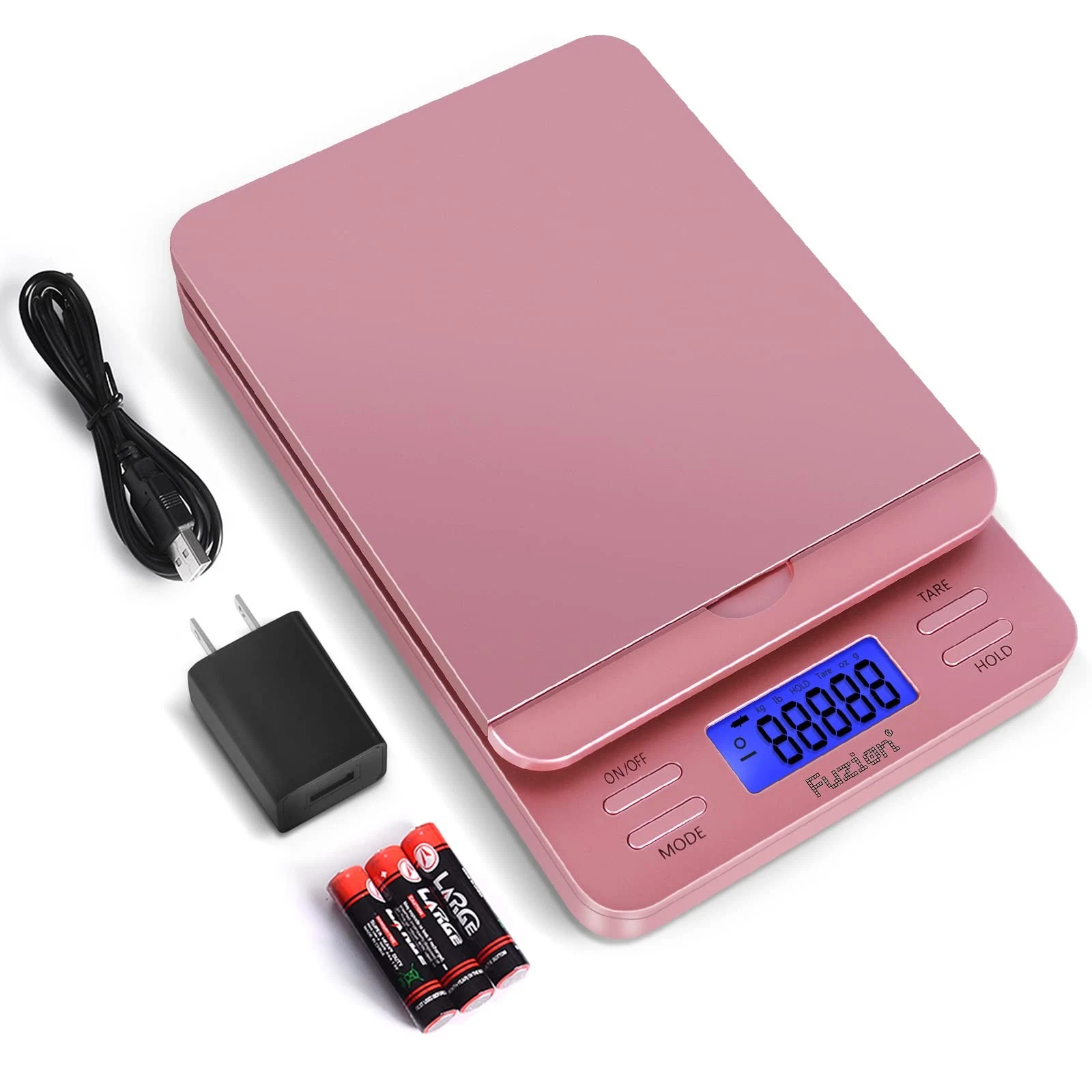Fuzion Shipping Scale, Digital Postage Scale for Packages 86 Small, Rose Gold