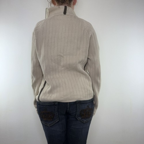 Jersey de punto con cremallera asimétrica vintage Y2K - Imagen 5 de 6