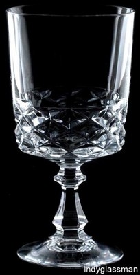 Cristal D' Arques-Durand (France) DIAMOND Water Glass Goblet NMC (12 left)