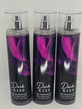 Bath & Body Works Dark Kiss Fine Fragrance Mist 3 scratched bottles