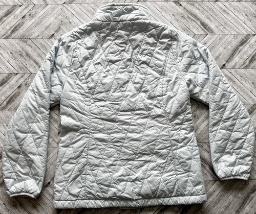 Chaqueta Patagonia Niñas Grande 12 Azul Puffer Abrigo Exterior Bolsillos Cremallera Completa Logo - Imagen 2 de 9