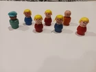Vintage Lot Of Wooden Fisher Price Little People