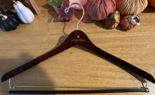 NORDSTROM Brown Wooden Suit Sport Coat Blazer Pants Closet Hanger 19"