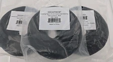 Lot of 3 Monoprice Hook and Loop Fastening Tape 5 yard/roll, 0.75in, Black