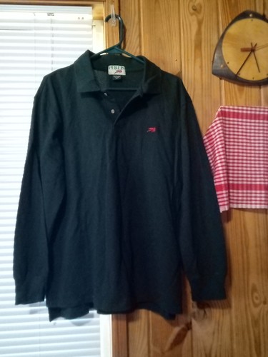 PERLIS Forest Green Langarm Polo Golf Shirt mit Langusten Logo Größe M - Bild 6 von 7