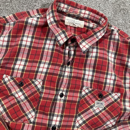 Denim & Supply Ralph Lauren Tartan Plaid Flannel Button Shirt Mens XL Lumberjack - Picture 4 of 11