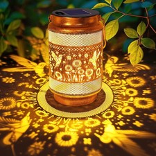 Birthday Gifts for Women Mom Grandma, Hummingbird Solar Lanterns Bronze 