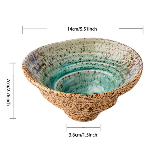 Serving Bowl Salad Bowl Stylish Elegant Colorful Handmade Modern Decor Ceramic - Bild 4 von 6