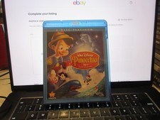 Pinocchio Blu-ray/DVD, 2009, 3-Disc Set, 70th Anniversary Platinum Edition LN