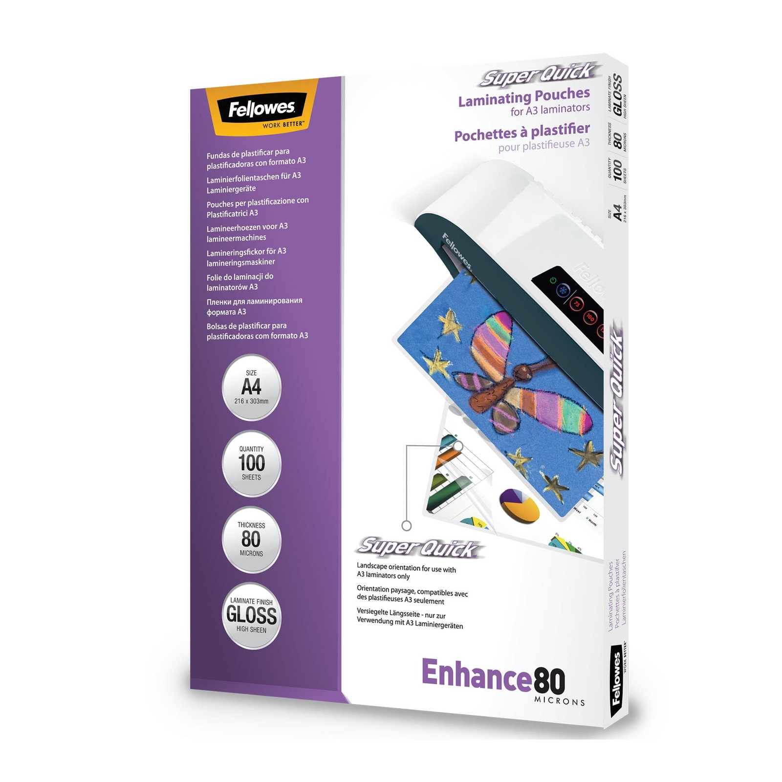 Pochettes de plastification 80 microns pour proteger affichages et menus Capture