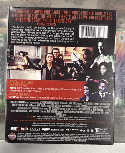 Timecop [New 4K UHD Blu-ray] 4K Mastering, Subtitled - Bild 2 von 2