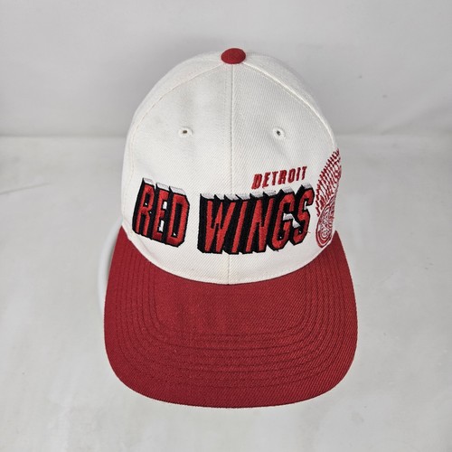 Vintage Detroit Red Wings Sports Specialties Snapback Hat Shadow 90s Spellout - Bild 2 von 9
