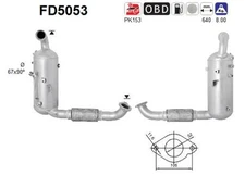 AS FD5053 Soot/Particulate Filter, Exhaust System for Ford, Mazda, Volvo