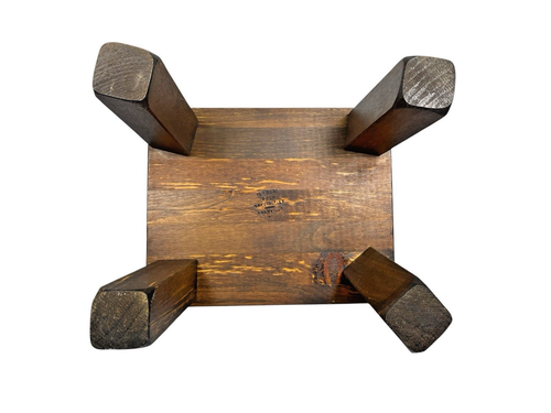 Vintage Handcrafted Footstool Made By Vermont Wood Specialties in Granville VT - Picture 6 of 10