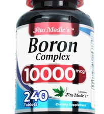 FITO MEDIC'S Lab | Boron |10 Mg | 240 Servings | Boron Supplement for Men |
