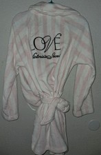 Victorias Secret The Cozy Monogram Plush Logo Robe Super Soft NWT M / L