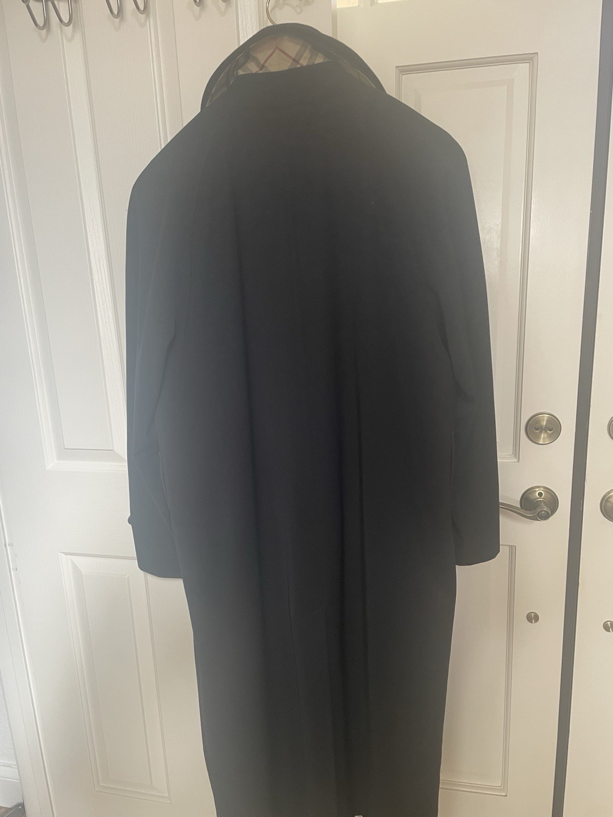 BURBERRYS PRORSUM BLK. Trench Coat -Nova Check  w/ Wool Liner  42 REG image 6