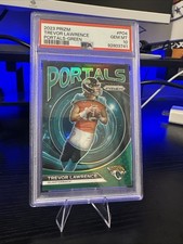 2023 Panini Prizm Trevor Lawrence Portals Green Prizm  psa 10