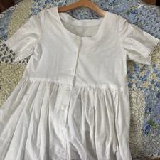 Vintage Handmade White Dainty Eyelet Dress