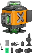 Alloyman Laser Level 4 X 360° Self Leveling 16 Line Lazer 4D Construction