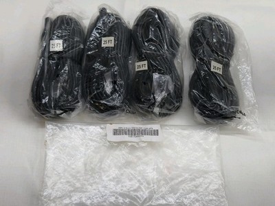 3.5mm Audio Stereo Male to Male Cable Aux Headphone Jack 3F-25FT 4 Pack Lot