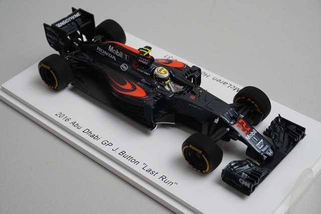 1:43 Spark FS13 McLaren Honda MP4-31 Abu Dhabi GP 2016 #22 model