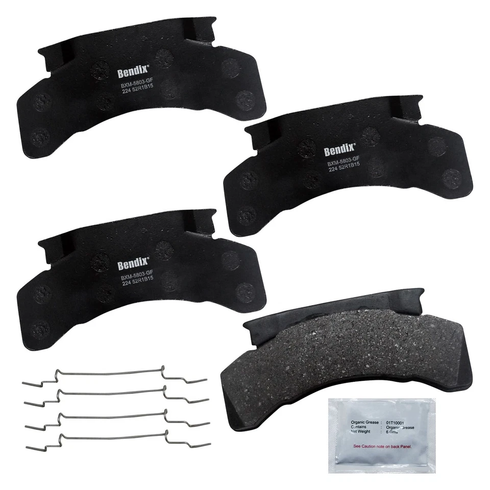 For Ford FT800 84-90 Bendix Fleet MetLok Semi-Metallic Rear Disc Brake Pads Foto 2 de 2