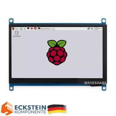 Waveshare 7 Zoll Display 1024x600 kapazitiver Touchscreen LCD(H) HDMI IPS