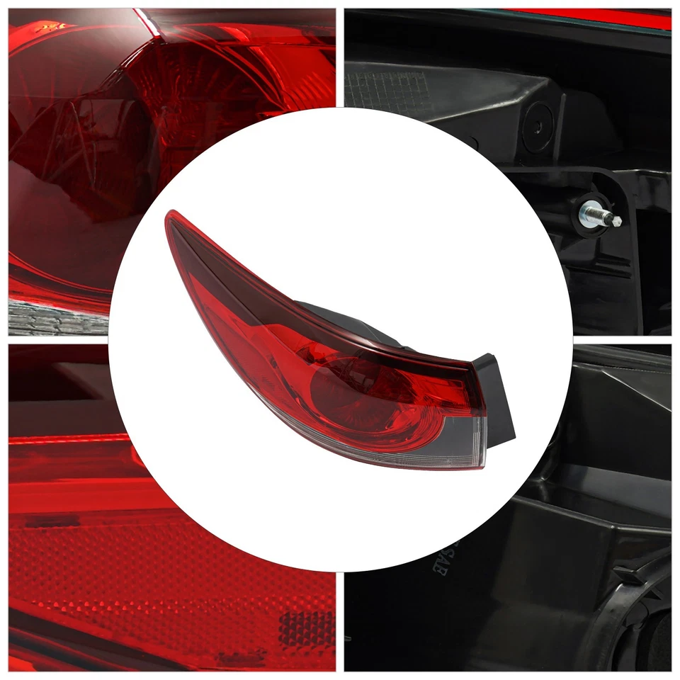 Halogen Tail Light Left Driver Side Outer Rear Lamp For 2014-2017 Mazda 6 - Image 4 of 4