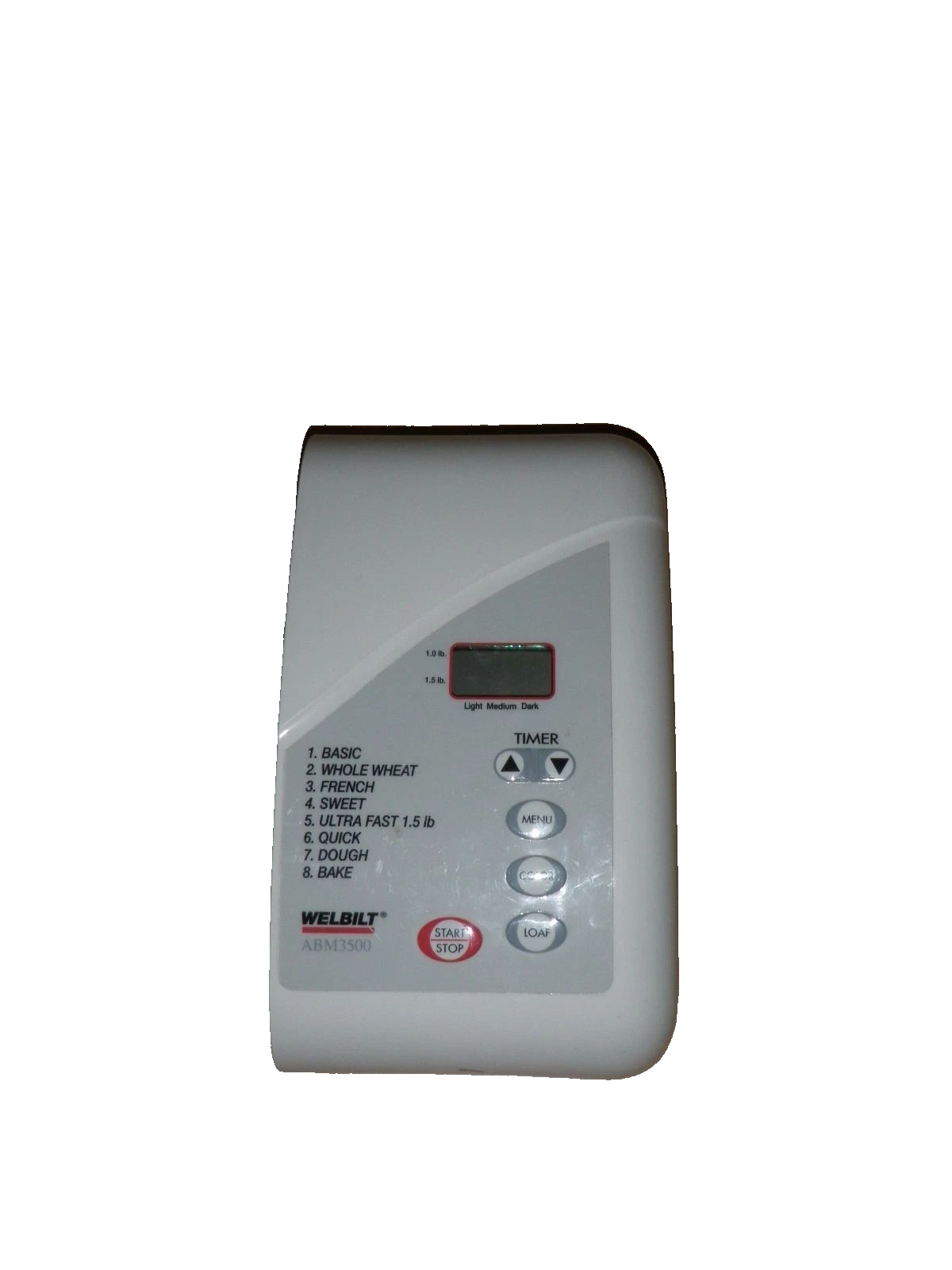 Electronic Touch Control Panel for Welbilt Bread Machine Model ABM3500