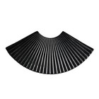 Ceramic Sushi Plate Food Serving Plate Fan Shape Plate Sushi Serving Plate