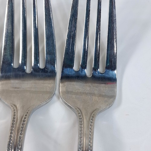 Waterford Somerset SET 4 Forks Salad Fork 7" SF glossy Stainless Vintage - Picture 3 of 7