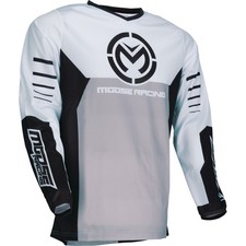 Moose Racing 2910-8158 Qualifier Jersey 5XL Black/White