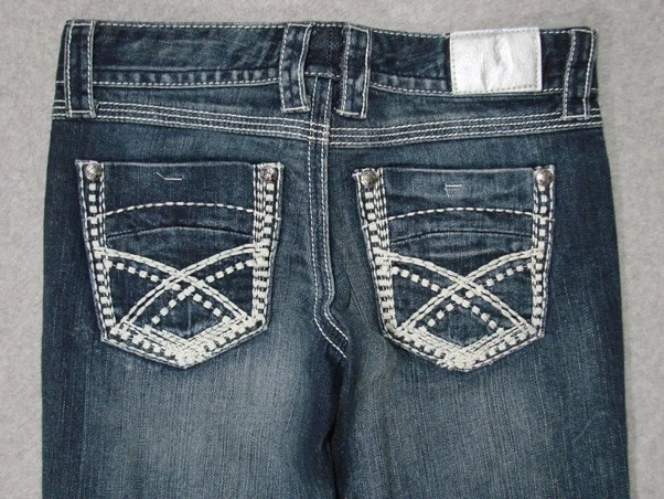 TE01450 **MAURICES** VAQUEROS ACAMPANADOS PARA MUJER talla 3/4S AZUL OSCURO; ¡BONITOS JEANS! Foto 3 de 4