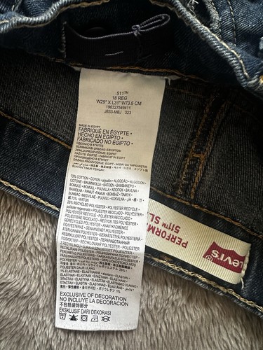 Levi's Jeans Boys 511 18Reg 29x31 Performance Slim Medium Rinse Adj. Waist - Picture 8 of 13