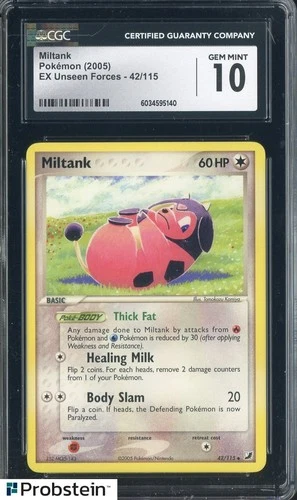 2005 Pokemon EX Unseen Forces #42 Miltank CGC 10 GEM MINT