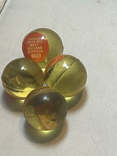 4 Vintage 70er Jahre MLB Chemtoy Superballs Baseball Spieler siehe Liste