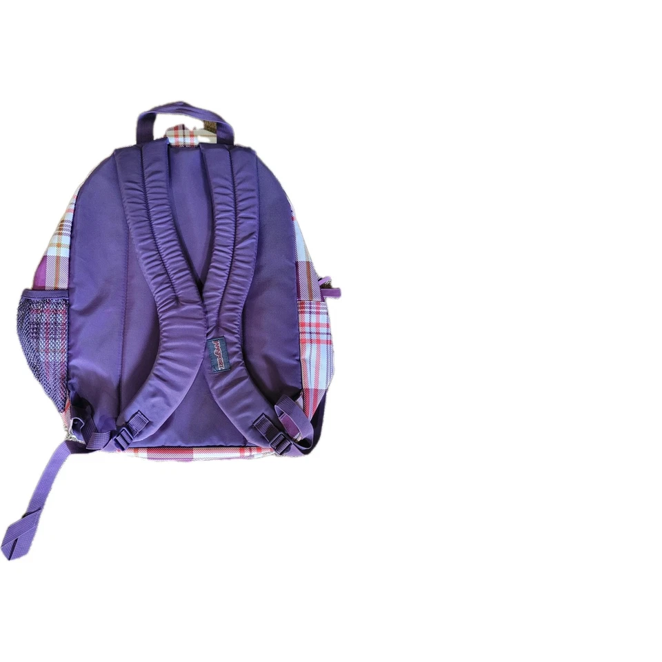 JanSport Purple And Pink Buffalo Check Backpack - Image 2 of 3