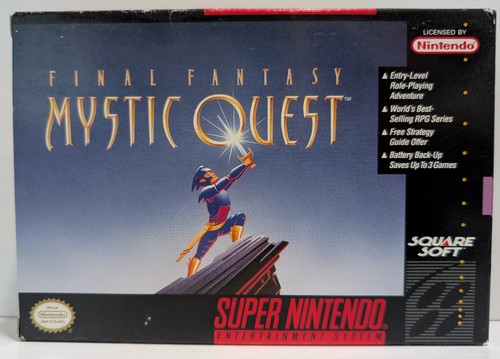 Final Fantasy Mystic Quest SNES Super Nintendo Authentic Box Only NO GAME 1992