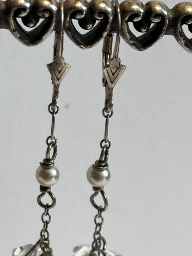 Vintage Silpada Sterling Silver 925 Gems Dangle Earrings 