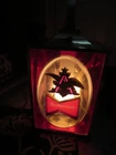 VTG 1968 Budweiser Beer Lighted Hanging Lamp Lantern Sconce Red Light Sign
