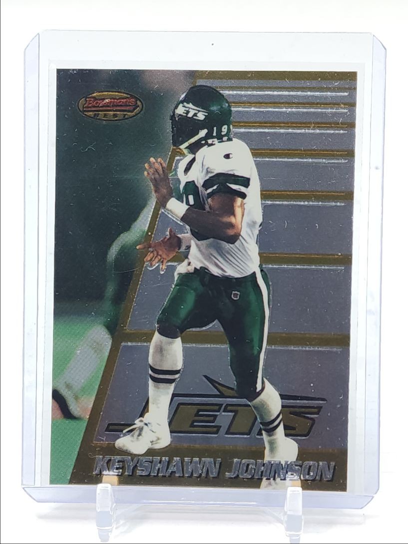 KEYSHAWN JOHNSON 1996 BOWMAN'S BEST FOOTBALL JETS Q1880